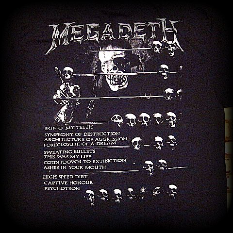 MEGADETH -Countdown-To-Extinction Two Sided Printed  -t-shirt